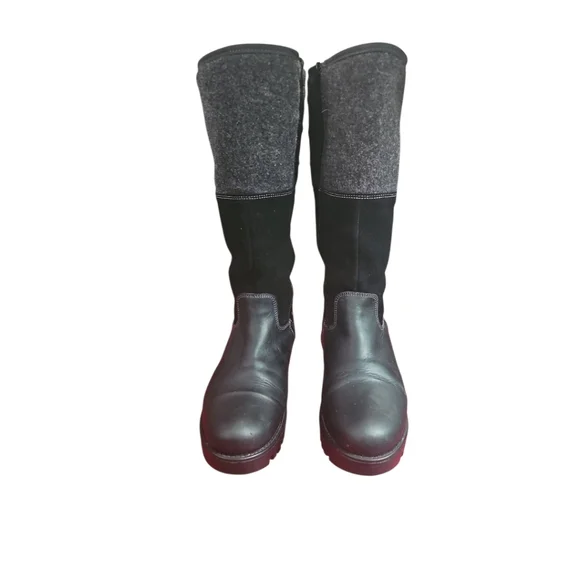 Bos & Co Goose Prima waterproof Black Mid Calf Boots Sz 40 Or 9-9.5 - Picture 3 of 14